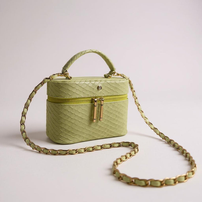 Vanity Bag Livia – Cuero Legítimo Verde | ByJennga