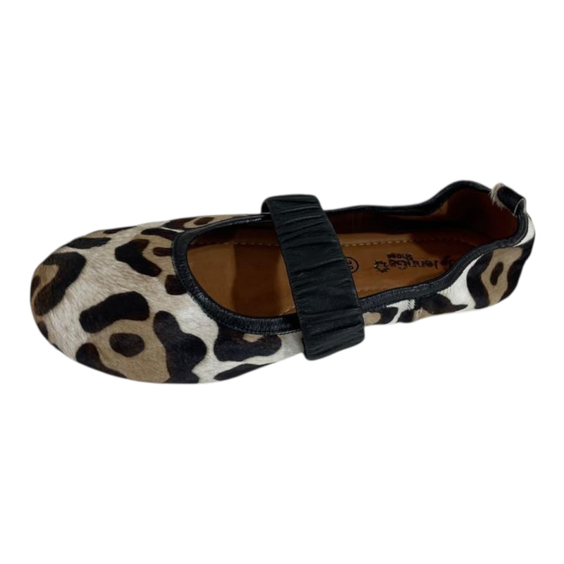 Bailarina 'Aventura Felina': Confort y Estilo Leopardo en Cuero Genuino Byjennga
