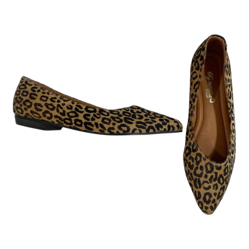 Bailarina 'Instinto Felino': Comodidad y Estilo Leopardo en Cuero Genuino Byjennga