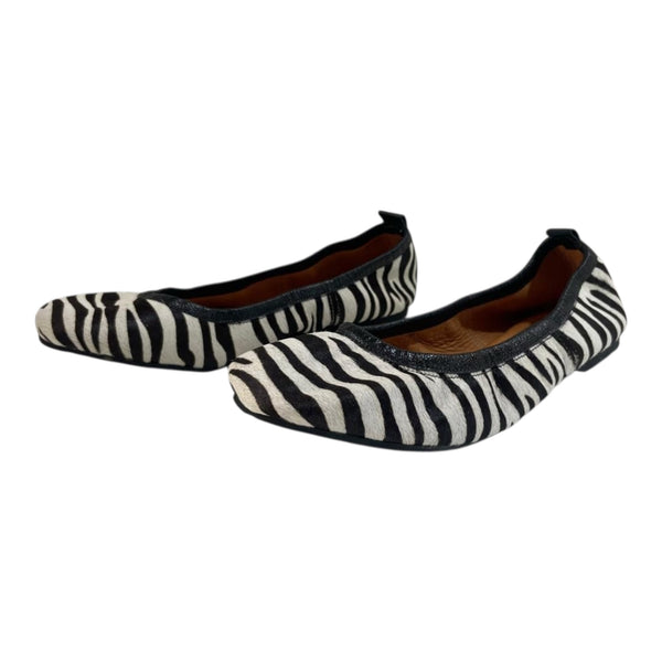 Bailarina 'Safari Chic': Estampado Cebra en Cuero Genuino Byjennga