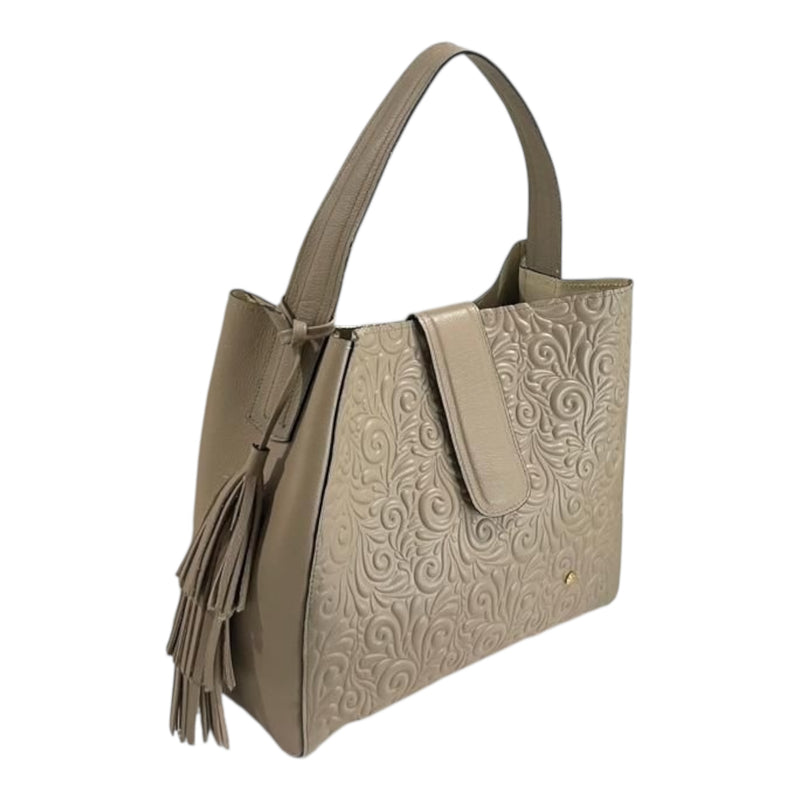 Bolso 'Jardín Secreto': Elegancia Grabada en Cuero Genuino Byjennga