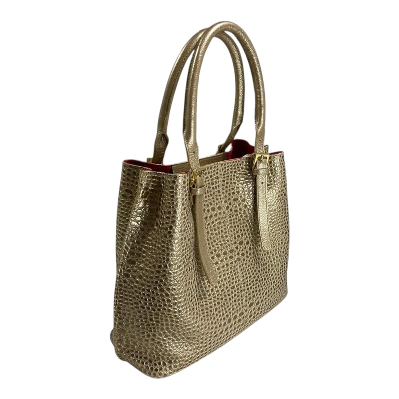 Bolso 'Lujo Reptil': Elegancia Texturizada en Cuero Genuino Byjennga