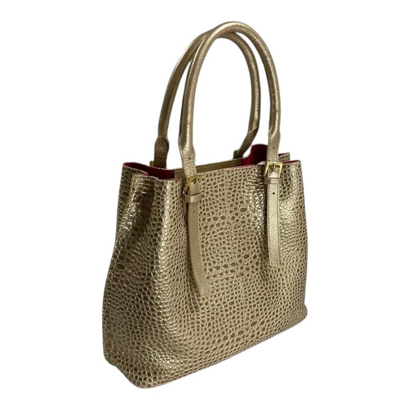 Bolso 'Lujo Reptil': Elegancia Texturizada en Cuero Genuino Byjennga