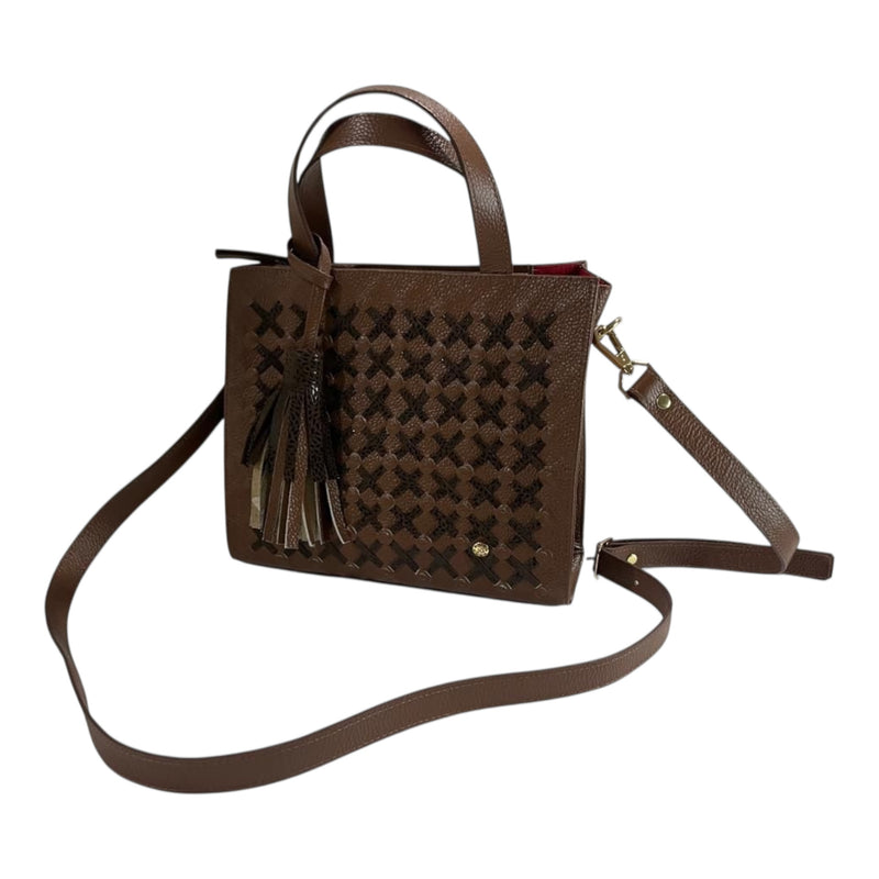 Bolso 'Marrón Texturizado': Estilo Único en Cuero Genuino Byjennga