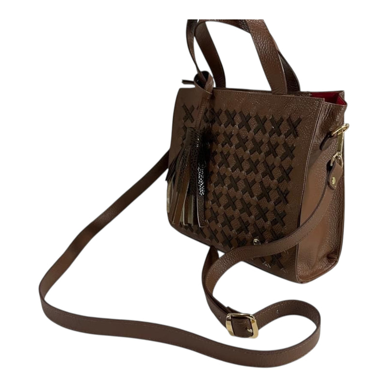 Bolso 'Marrón Texturizado': Estilo Único en Cuero Genuino Byjennga
