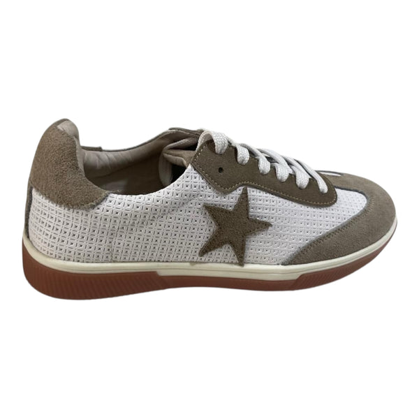 Tenis 'Estrella Casual': Comodidad y Estilo Bicolor en Cuero Genuino Byjennga
