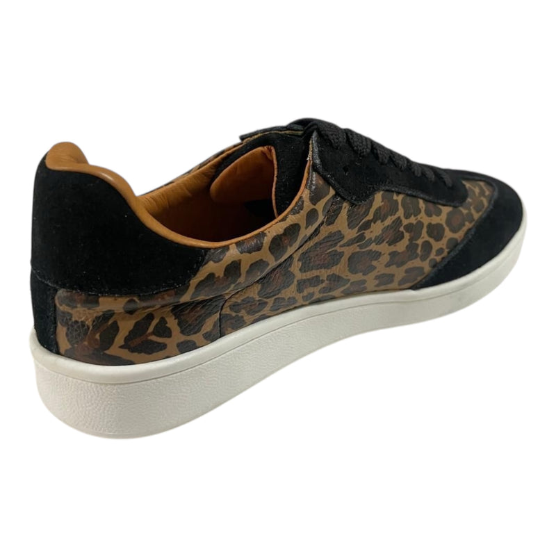 Tenis 'Fuerza Salvaje': Comodidad y Estilo Leopardo en Cuero Genuino Byjennga