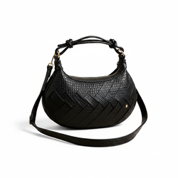 Bolso Hobo Milano – Cuero Legítimo Negro | ByJennga
