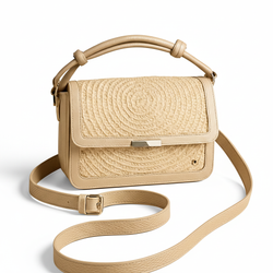 Bolso Satchel Siena – Cuero Legítimo Beige | ByJennga